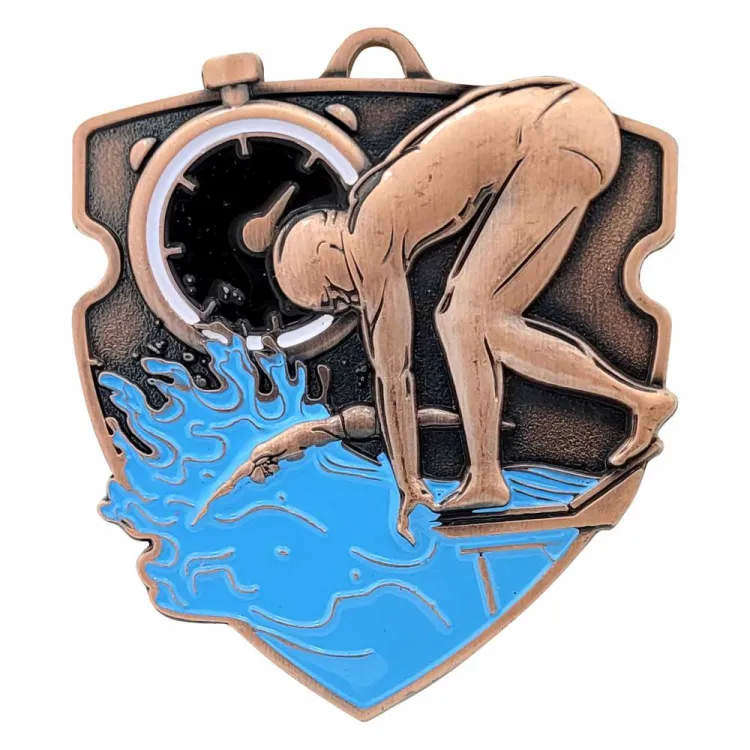 Medal Odlewany Pływanie M100/B