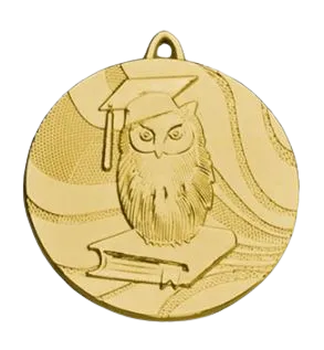Złoty Medal Szkolnictwo 50mm Stalowy | Dla Ucznia MMC5550