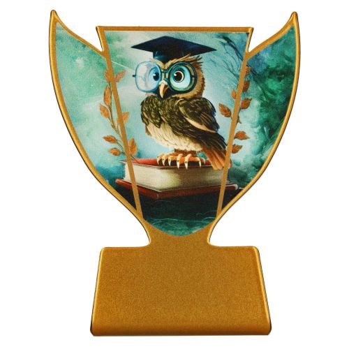 Statuetka Metalowa Sowa Slim Line 10cm SL-SCH3