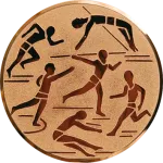 Wklejka Aluminiowa Brąz - Lekkoatletyka