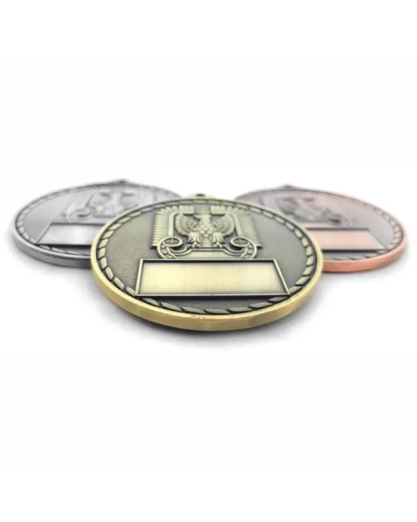Gruby Medal Wojsko Militaria M129-TYŁ, BOK
