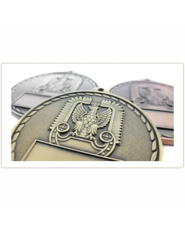 Gruby Medal Wojsko Militaria 70mm M128-ZBLIŻENIE