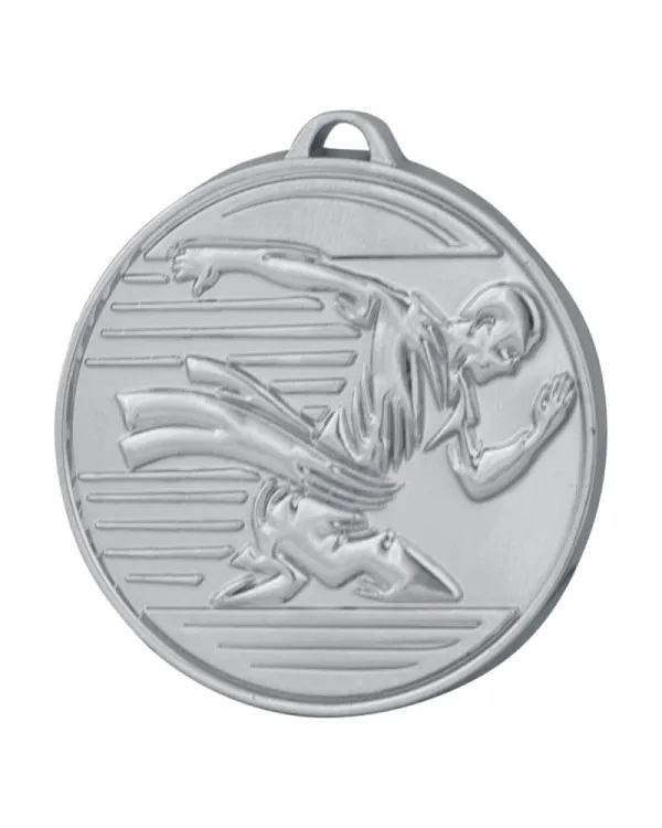 medal biegi srebrny M57/S