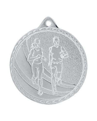 medal biegi srebrny M58/S