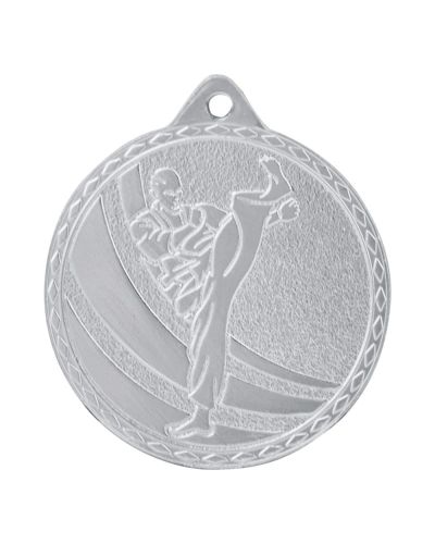 medal karate srebrny M64/S