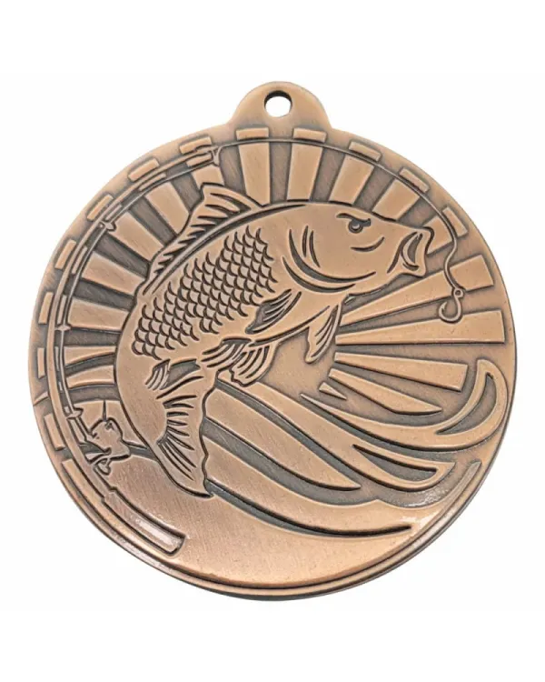 medal ryba brązowy M118/B