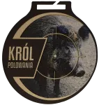 Medal stalowy - Król Polowania - Dzik - 70mm - MC6002/G-S+/HUN3A