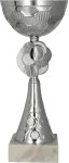 Srebrny puchar metalowo - plastikowy 8486