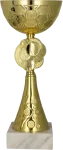 Złoty puchar metalowo - plastikowy 8485