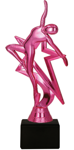 Figurka Taniec Różowa na Marmurze 19,5 cm F272PI/BK