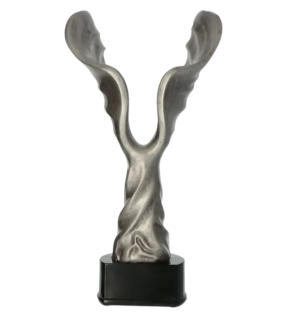 Statuetka Odlewana Skrzydła Srebrna 27cm RFST3030/S