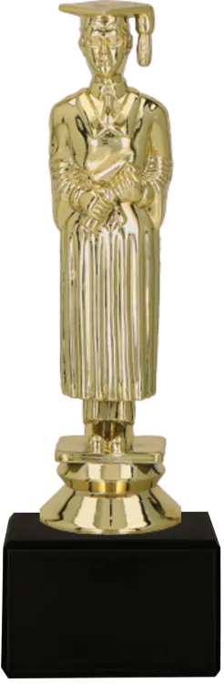 Figurka Absolwent Mężczyzna na Marmurze 16cm F87G/BK | Nagrody