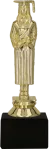 Figurka na Kamiennym Postumencie Absolwentka 16 cm F86G/BK | Pamiątka Ukończenia Szkoły
