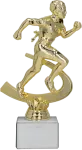 Figurka na kamiennym postumencie - Biegi - F224G/WM