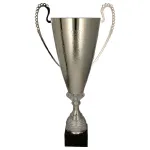 Puchar metalowy srebrny - 1077 - Z Diamentem