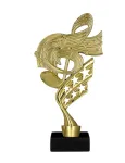 Statuetka Muzyczna Złota na Marmurze 21,5 cm B661/MUS/BK | Nagroda za wokalny i instrumentalny talent
