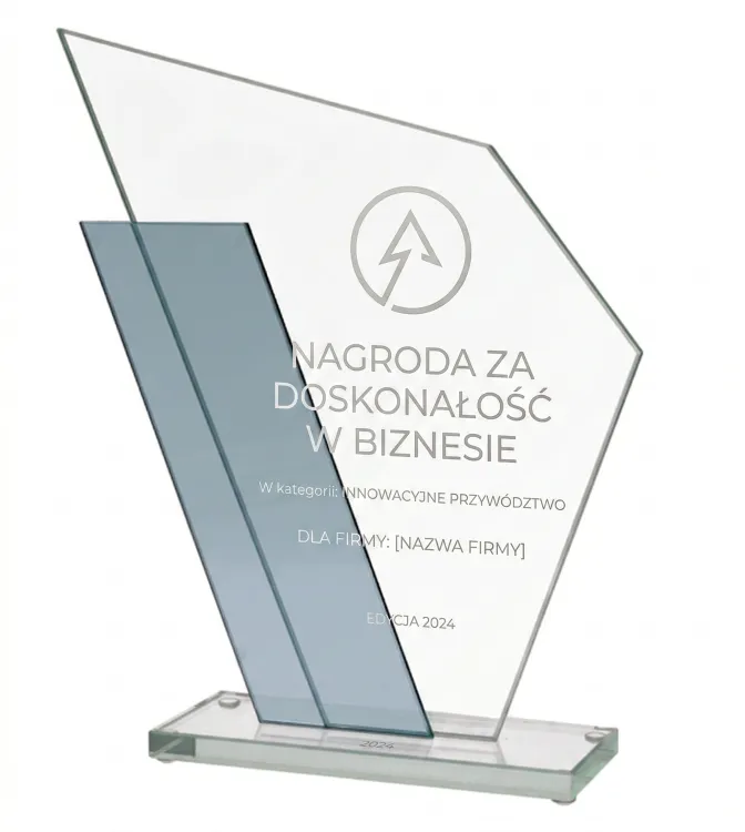 Elegancka nagroda na zawody klasyczny mleczny grawer bez tła Gs615