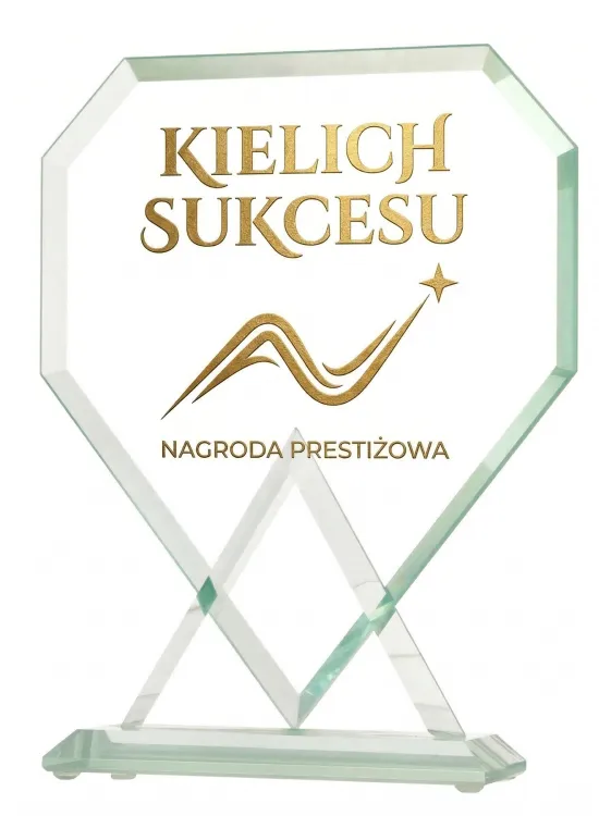Klasyczna statuetka okolicznościowa grawer wypełniony farbą G048