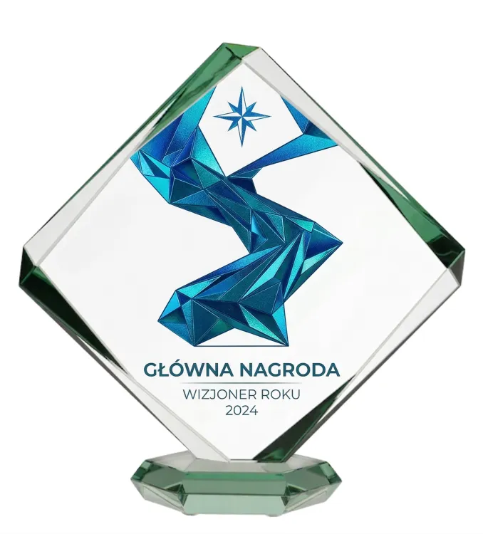 Luksusowa nagroda na sportową galę piłkarską przestrzenny efekt G022