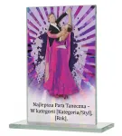 Szklana Statuetka Najlepsza Para Taneczna M65-DAN1 | Taniec Towarzyski (4 Rozmiary)