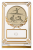 Eleganckie trofeum gimnastyczne (13 cm) z dużym emblematem zawodniczek 50 mm.