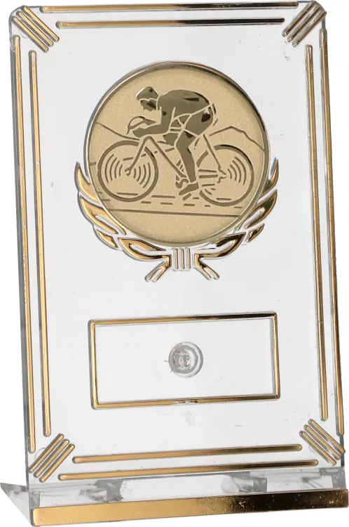 Trofeum Kolarskie 13 cm Złote | Kolarstwo Szosowe, Emblemat 50 mm