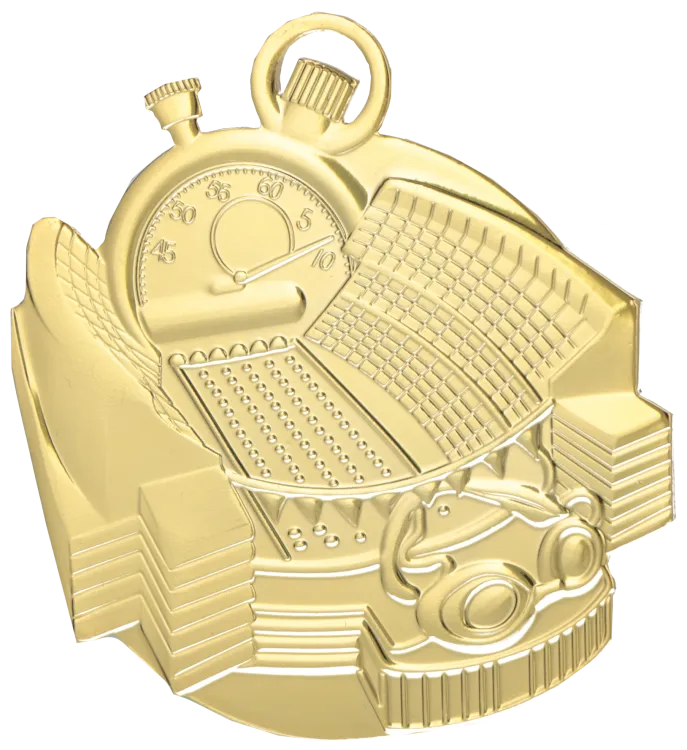 Medal złoty Pływanie 50mm Stalowy | Zawody Pływackie MMC6070/g