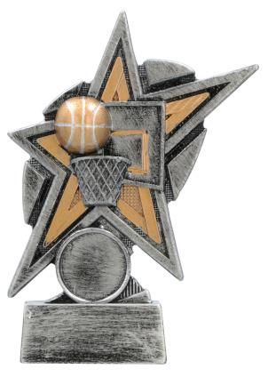Statuetka Koszykówka 14cm Emblemat 25mm R018C/BAS | Odlewana