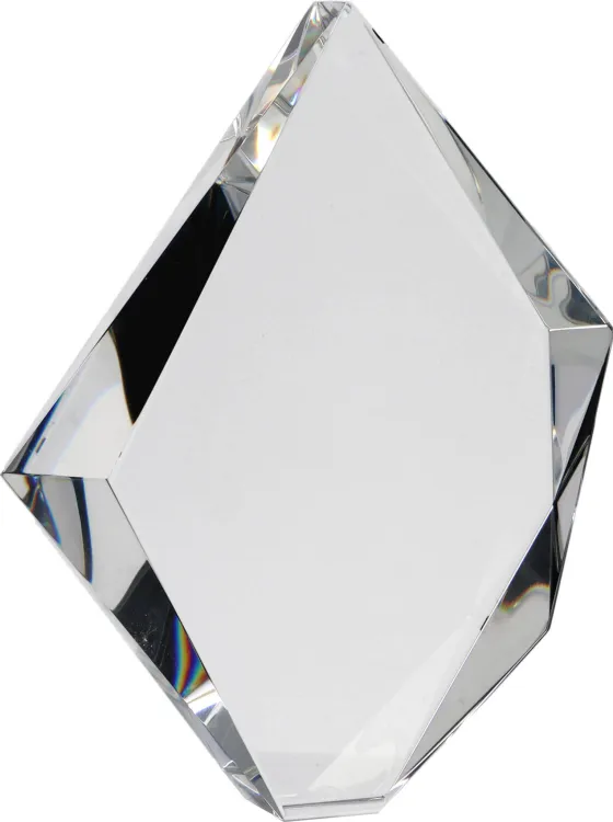 Ciężka statuetka okolicznościowa szlifowane szkło 3 cm - C036-2.jpg