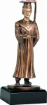 Statuetka Odlewana Absolwent w Todze 23 cm RF2271/BR | Ukończenie Studiów