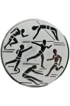 Wklejka Aluminiowa Srebrna - Lekkoatletyka