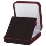 Etui ETM17 Bordowe do Medali 70 mm | Welurowe Pudełko na Medal | Eleganckie Opakowanie