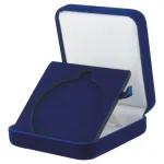 Etui ETM18 Granatowe do Medali 70 mm | Welurowe Pudełko na Medal | Eleganckie Opakowanie