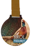 Medal stalowy Bażant - Król pudlarzy - 70 mm - MC6002/G-S+/HUN1C