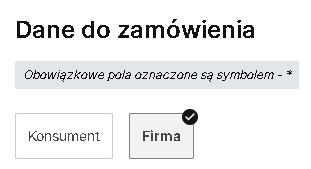 Wybór danych firmy